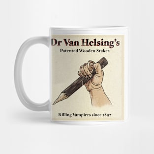 Dr Van Helsing’s Wooden Stakes Vintage advertisement Mug